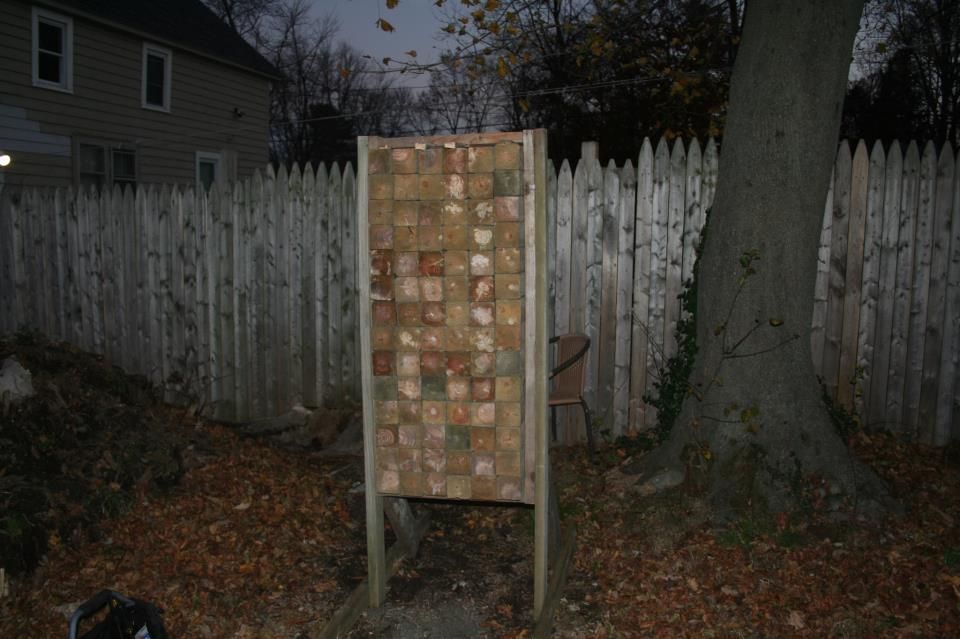 axe throwing target stand